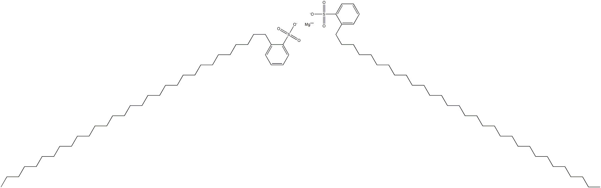 Bis[2-(hentriacontan-1-yl)benzenesulfonic acid]magnesium salt Struktur