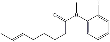 N-(2-Iodophenyl)-N-methyl-6-octenamide Struktur