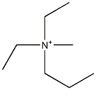 Diethylmethylpropylaminium Struktur