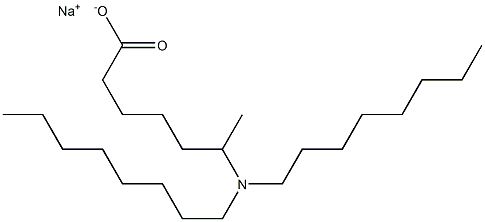 6-(Dioctylamino)heptanoic acid sodium salt Struktur