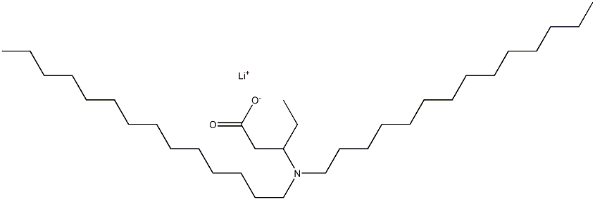 3-(Ditetradecylamino)valeric acid lithium salt Struktur