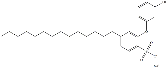 3'-Hydroxy-5-tetradecyl[oxybisbenzene]-2-sulfonic acid sodium salt Struktur