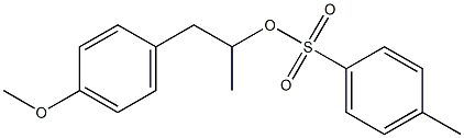 4-Methylbenzenesulfonic acid 1-methyl-2-(4-methoxyphenyl)ethyl ester Struktur