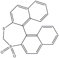 Dinaphtho[2,1-d:1',2'-f][1,3]dithiepin 3,3-dioxide Struktur