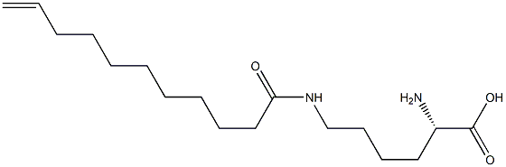 N6-(10-Undecenoyl)lysine Struktur