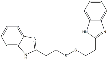 Bis[2-(1H-benzimidazol-2-yl)ethyl] persulfide Struktur