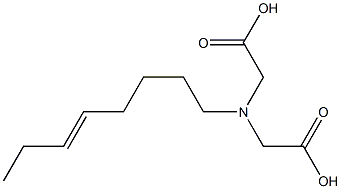 (5-Octenyl)iminodiacetic acid Struktur