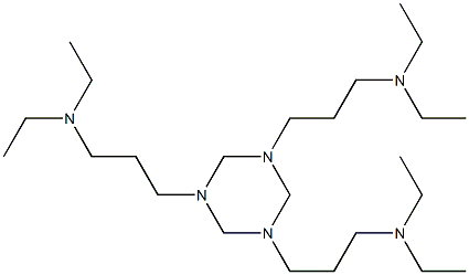 1,3,5-Tris[3-(diethylamino)propyl]hexahydro-1,3,5-triazine Struktur