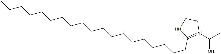 1-(1-Hydroxyethyl)-2-nonadecyl-1-imidazoline-1-ium Struktur