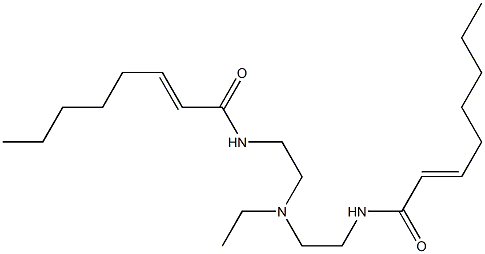 N,N'-[Ethyliminobis(2,1-ethanediyl)]bis(2-octenamide) Struktur