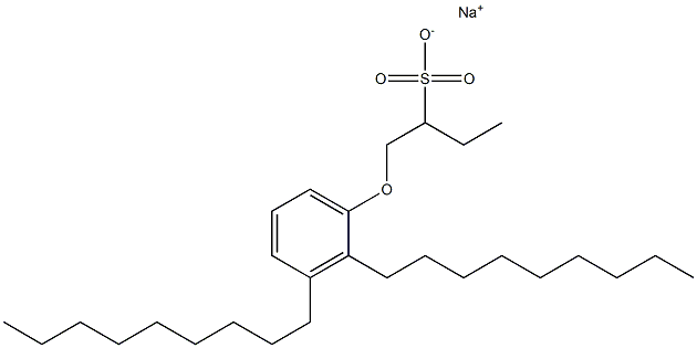 1-(2,3-Dinonylphenoxy)butane-2-sulfonic acid sodium salt Struktur