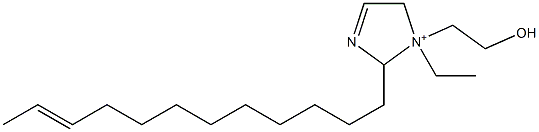 2-(10-Dodecenyl)-1-ethyl-1-(2-hydroxyethyl)-3-imidazoline-1-ium Struktur