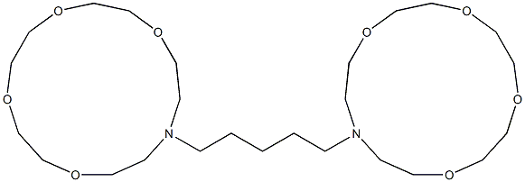 13,13'-Pentamethylenebis(1,4,7,10-tetraoxa-13-azacyclopentadecane) Struktur