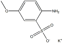 2-Amino-5-methoxybenzenesulfonic acid potassium salt Struktur