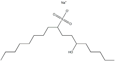 6-Hydroxyheptadecane-9-sulfonic acid sodium salt Struktur