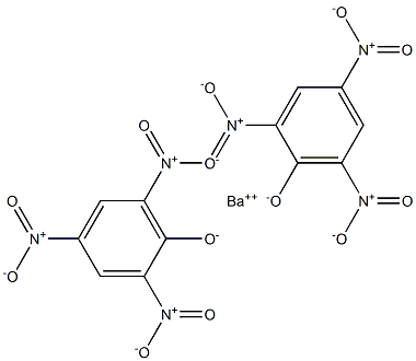 Barium di(2,4,6-trinitrophenolate) Struktur