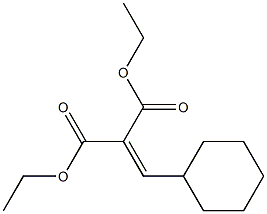 2-(Cyclohexylmethylene)malonic acid diethyl ester Struktur