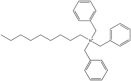 Nonyltribenzylaminium Struktur