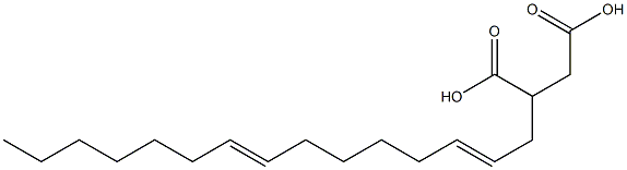 (2,8-Pentadecadienyl)succinic acid Struktur