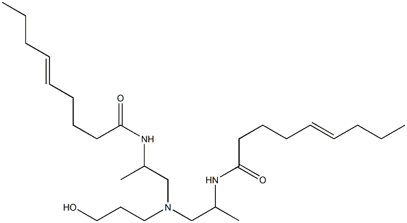 N,N'-[3-Hydroxypropyliminobis(1-methyl-2,1-ethanediyl)]bis(5-nonenamide) Struktur