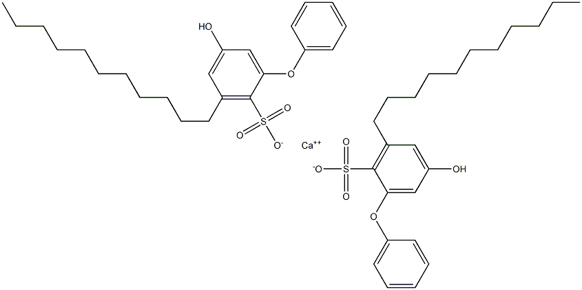 Bis(5-hydroxy-3-undecyl[oxybisbenzene]-2-sulfonic acid)calcium salt Struktur