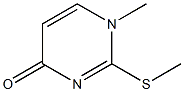 1-Methyl-2-(methylthio)pyrimidin-4(1H)-one Struktur