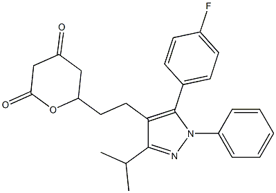 6-[2-[5-(4-Fluorophenyl)-3-isopropyl-1-phenyl-1H-pyrazol-4-yl]ethyl]-5,6-dihydro-2H-pyran-2,4(3H)-dione