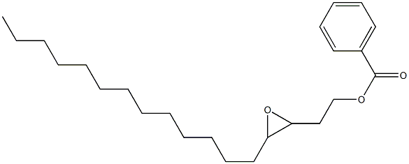 Benzoic acid 3,4-epoxyheptadecan-1-yl ester Struktur