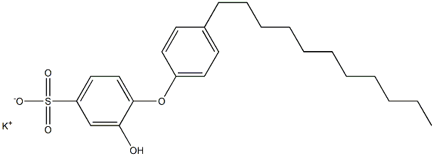 2-Hydroxy-4'-undecyl[oxybisbenzene]-4-sulfonic acid potassium salt Struktur