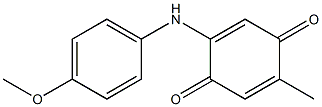 2-Methyl-5-[(4-methoxyphenyl)amino]-1,4-benzoquinone Struktur