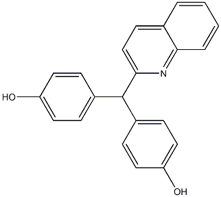 4,4'-(2-Quinolylmethylene)diphenol Struktur