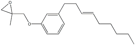 3-(3-Nonenyl)phenyl 2-methylglycidyl ether Struktur