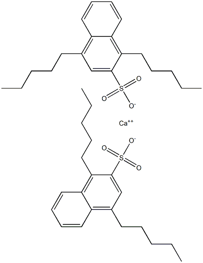 Bis(1,4-dipentyl-2-naphthalenesulfonic acid)calcium salt Struktur