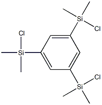 1,3,5-Tris(chlorodimethylsilyl)benzene Struktur