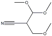 2-Methoxymethyl-3,3-dimethoxypropiononitrile Struktur