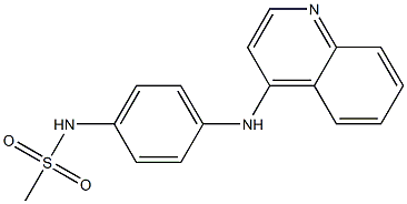 N-[4-(4-Quinolinylamino)phenyl]methanesulfonamide Struktur