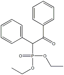 (1,2-Diphenyl-2-oxoethyl)phosphonic acid diethyl ester Struktur