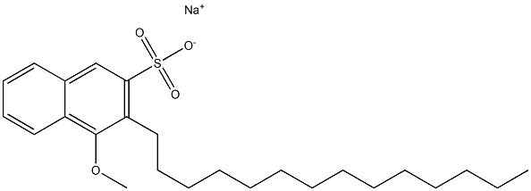 4-Methoxy-3-tetradecyl-2-naphthalenesulfonic acid sodium salt Struktur