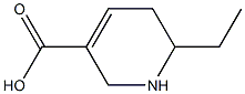 1,2,5,6-Tetrahydro-6-ethylpyridine-3-carboxylic acid Struktur