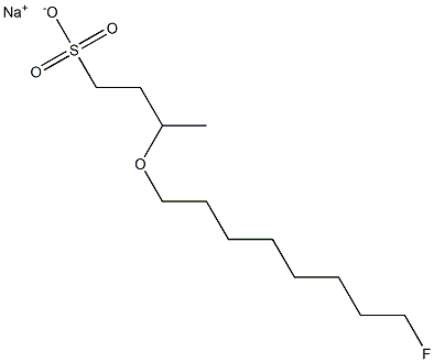 3-(8-Fluorooctyloxy)-1-butanesulfonic acid sodium salt Struktur