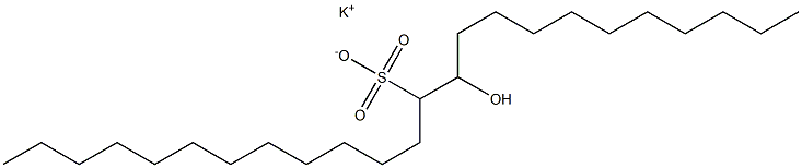 11-Hydroxytetracosane-12-sulfonic acid potassium salt Struktur