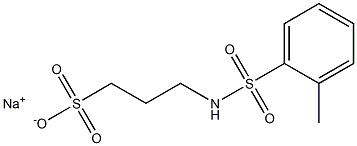 3-(2-Methylphenylsulfonylamino)-1-propanesulfonic acid sodium salt Struktur