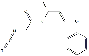 Azidoacetic acid [(R,E)-1-(phenyldimethylsilyl)-1-buten-3-yl] ester Struktur