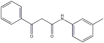 N-(3-Methylphenyl)-3-phenyl-3-oxopropanamide Struktur