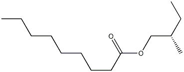 (+)-Nonanoic acid (S)-2-methylbutyl ester Struktur