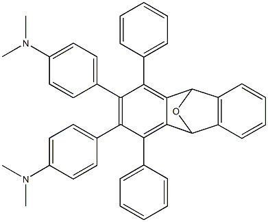 1,4-Diphenyl-2,3-bis(4-dimethylaminophenyl)-9,10-dihydro-9,10-epoxyanthracene Struktur