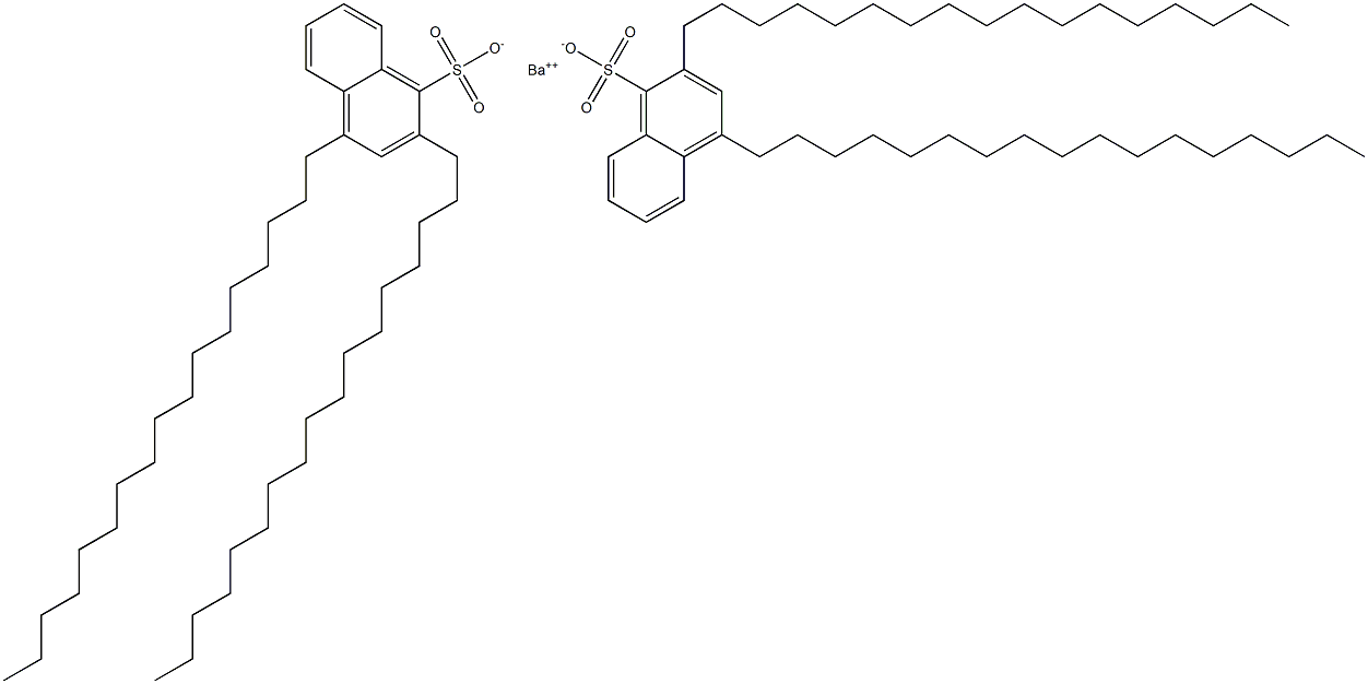 Bis(2,4-diheptadecyl-1-naphthalenesulfonic acid)barium salt Struktur