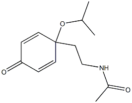 N-[2-(1-Isopropoxy-4-oxo-2,5-cyclohexadienyl)ethyl]acetamide Struktur