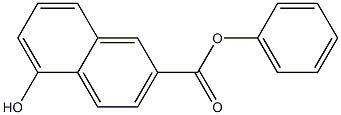 5-Hydroxy-2-naphthoic acid phenyl ester Struktur