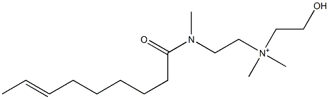 2-[N-(7-Nonenoyl)-N-methylamino]-N-(2-hydroxyethyl)-N,N-dimethylethanaminium Struktur